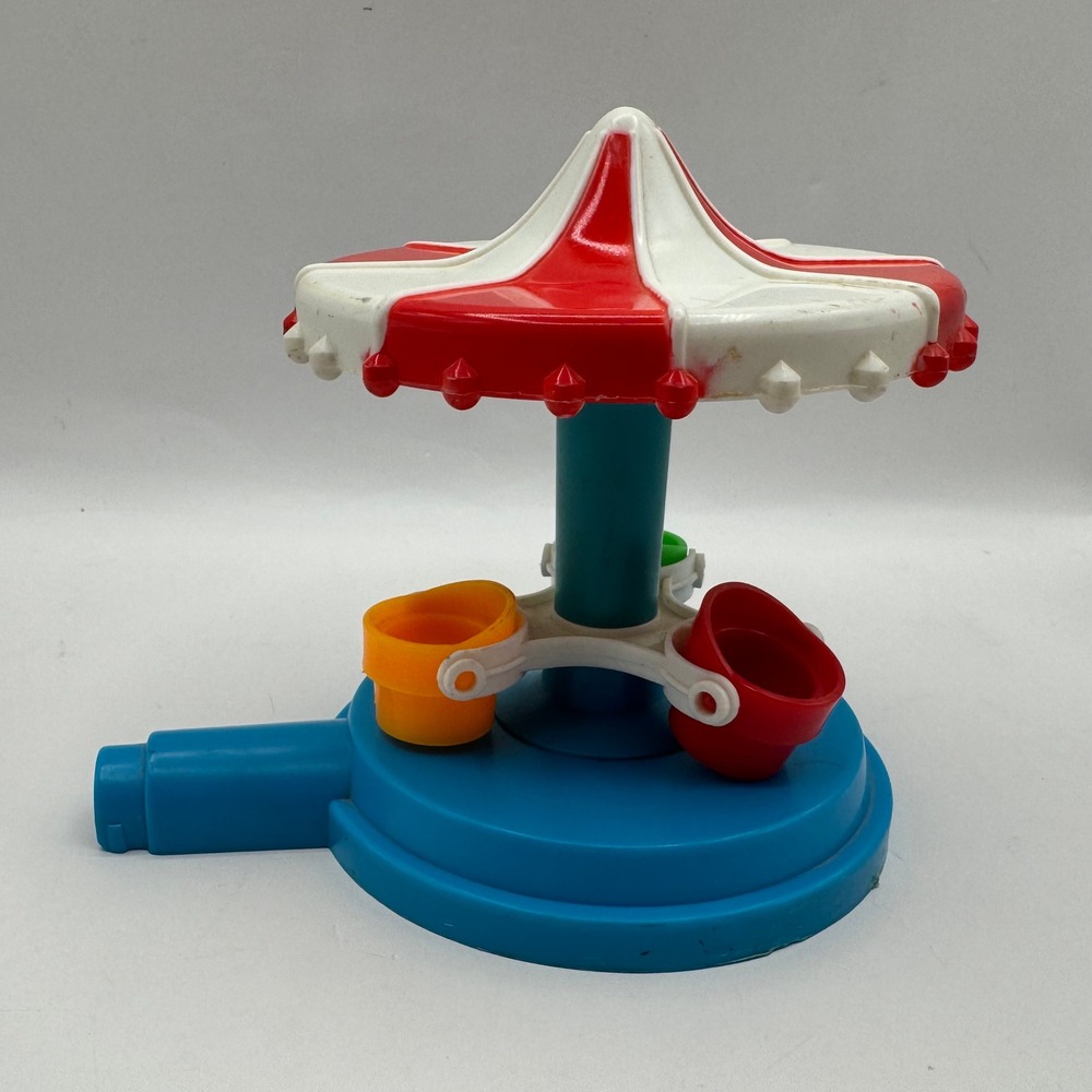 Playmates Disneyland Carousel Replacement Part Blue Red White Striped Vintage - Picture 3 of 9